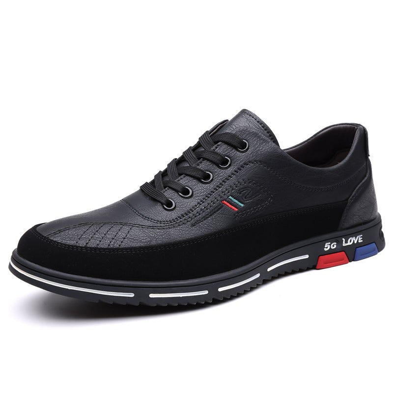 Large Size Men'S Four-Season Casual Leather Shoes, Breathable And Versatile, Trendy Outdoor Casual Shoes, Handmade Men'S Leather Shoes - Image 1