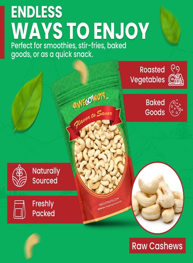 We Got Nuts Raw Whole Unsalted Cashews – 5 lbs.- Premium Quality Kosher Raw Cashews By We Got Nuts – Oil-Free Natural, Healthy & Diet-Friendly Snack – Gourmet Savory Flavor – Air-Tight Resealable Bag Package - Image 4