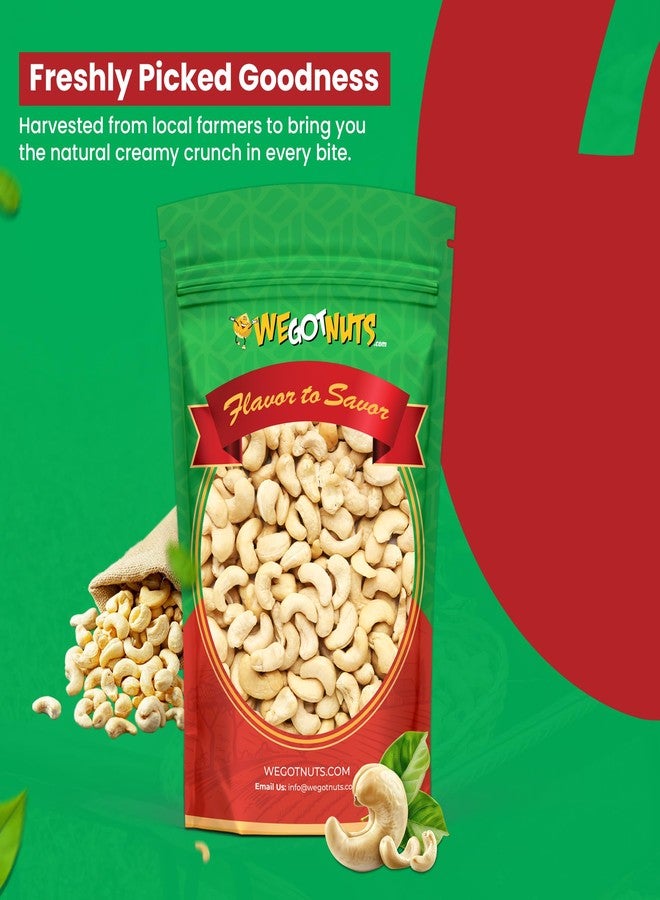 We Got Nuts Raw Whole Unsalted Cashews – 5 lbs.- Premium Quality Kosher Raw Cashews By We Got Nuts – Oil-Free Natural, Healthy & Diet-Friendly Snack – Gourmet Savory Flavor – Air-Tight Resealable Bag Package - Image 3