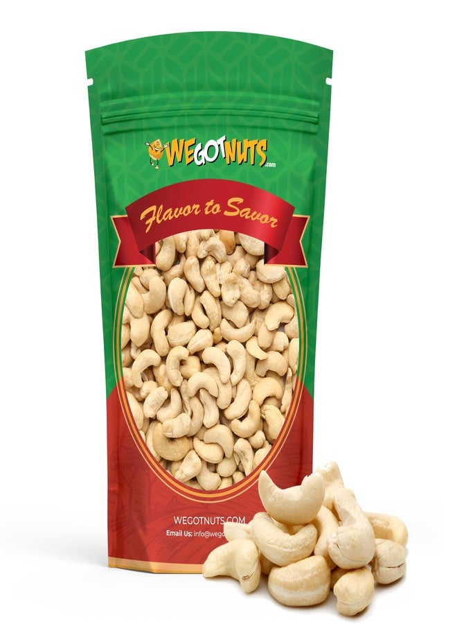 We Got Nuts Raw Whole Unsalted Cashews – 5 lbs.- Premium Quality Kosher Raw Cashews By We Got Nuts – Oil-Free Natural, Healthy & Diet-Friendly Snack – Gourmet Savory Flavor – Air-Tight Resealable Bag Package - Image 1