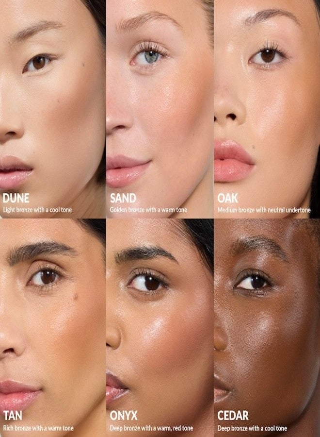 REFY Cream Bronzer – Onyx (Deep with Warm Red Undertone), Buildable Cream Bronzer for Natural Sun-Kissed Definition, 0.29 oz / 8.3 g - Image 5