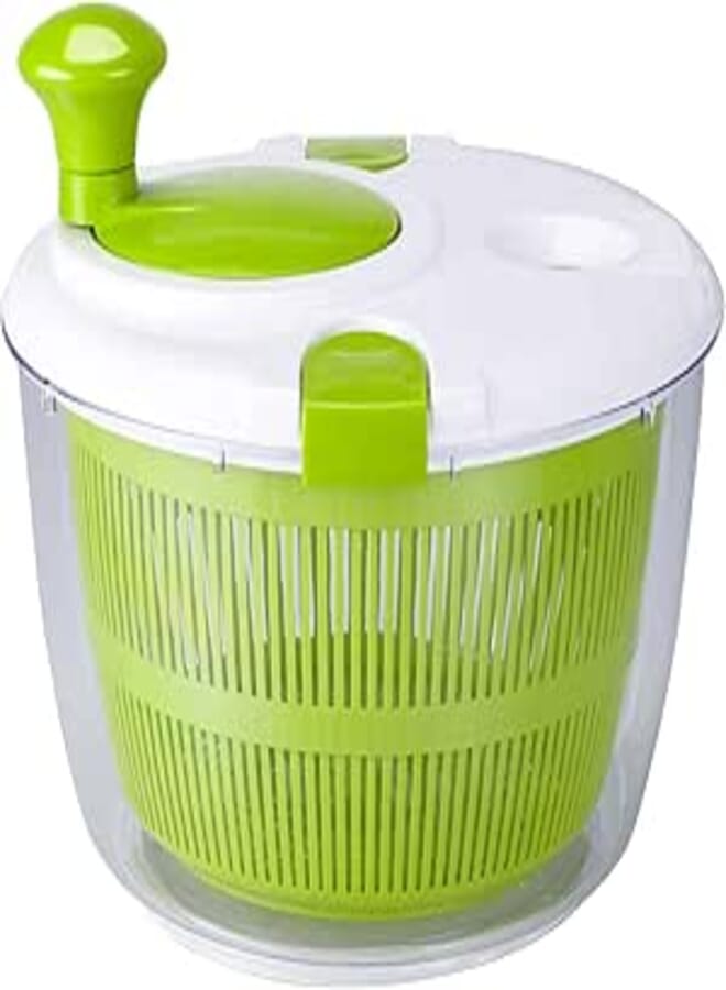 FOHEEL Salad Spinner, 5L Fruits Vegetable Washer Dryer, Fruits and Vegetables Dryer, Lettuce Spinner & Fruit Veggie Wash.Small Salad Spinner Kitchen Appliances and Gadgets