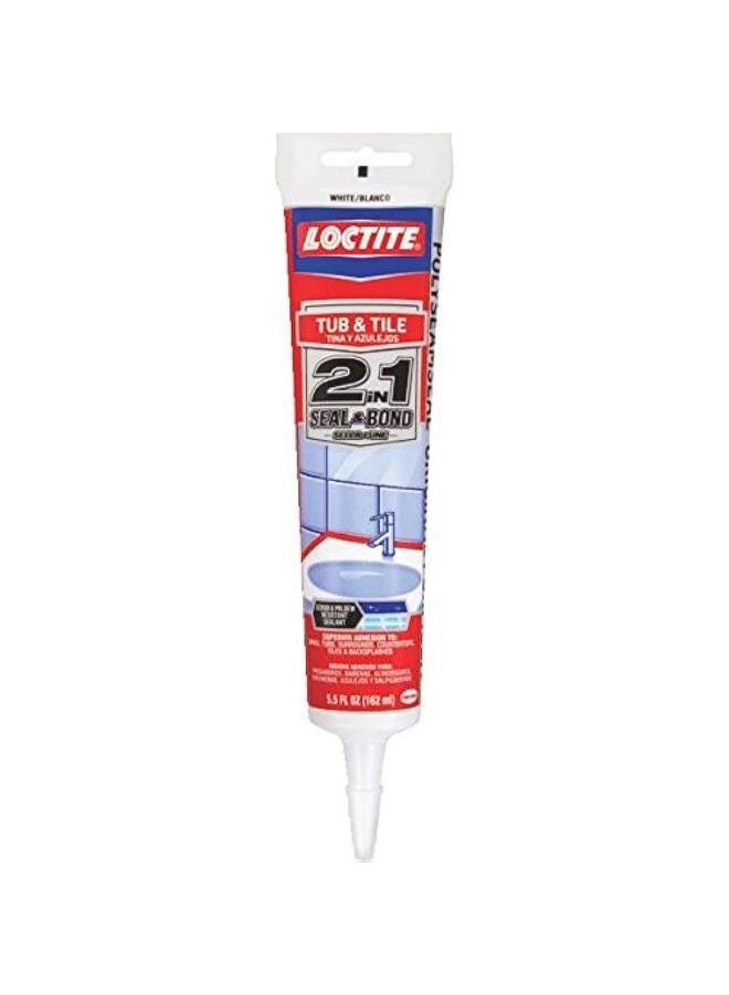 Loctite Polyseamseal Tub & Tile Adhesive Caulk 5.5 Ounce  - Image 1
