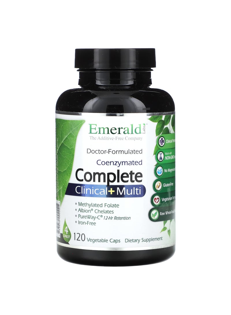 Emerald Laboratories CoEnzymated Complete Clinical + Multi, 120 Vegetable Caps
