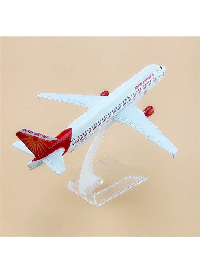 AmigozZ نموذج طائرة مقياس أميغوز مصنوعة من المعدن للعرض فقط، الحجم - 16 سم - A320 إير إنديا (إير إنديا) - متعدد الألوان - Image 5