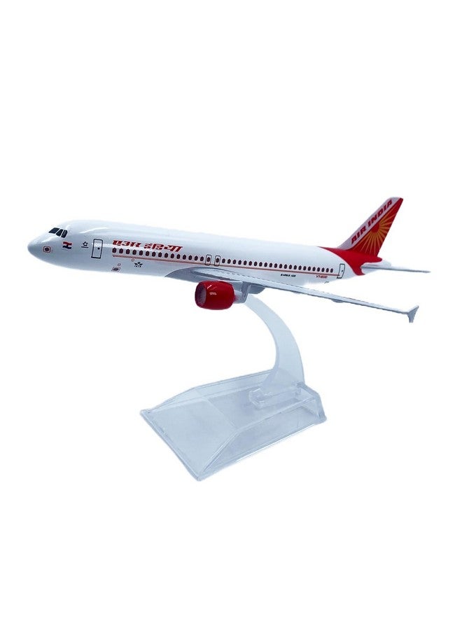 AmigozZ نموذج طائرة مقياس أميغوز مصنوعة من المعدن للعرض فقط، الحجم - 16 سم - A320 إير إنديا (إير إنديا) - متعدد الألوان - Image 4