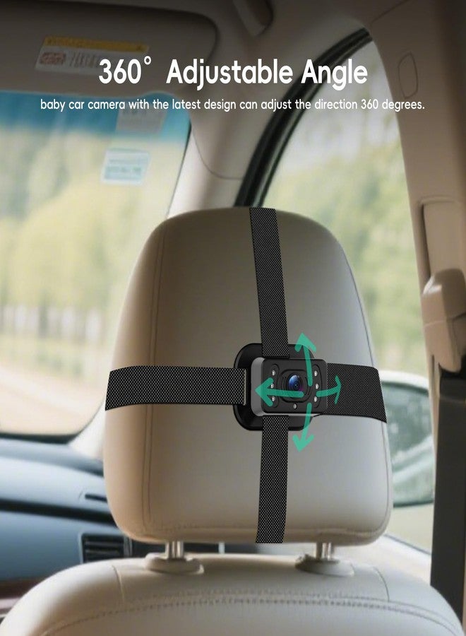 CAMECHO Baby Car Camera HD Monitor 4.3" with IR Night Vision View Angle Safety for Kids & Newborns Easy Setup Car Seat Cameras Play Rear Facing Real-Time Rear Seat Monitoring - Image 3