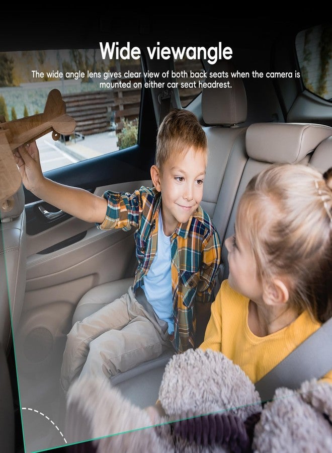 CAMECHO Baby Car Camera HD Monitor 4.3" with IR Night Vision View Angle Safety for Kids & Newborns Easy Setup Car Seat Cameras Play Rear Facing Real-Time Rear Seat Monitoring - Image 5
