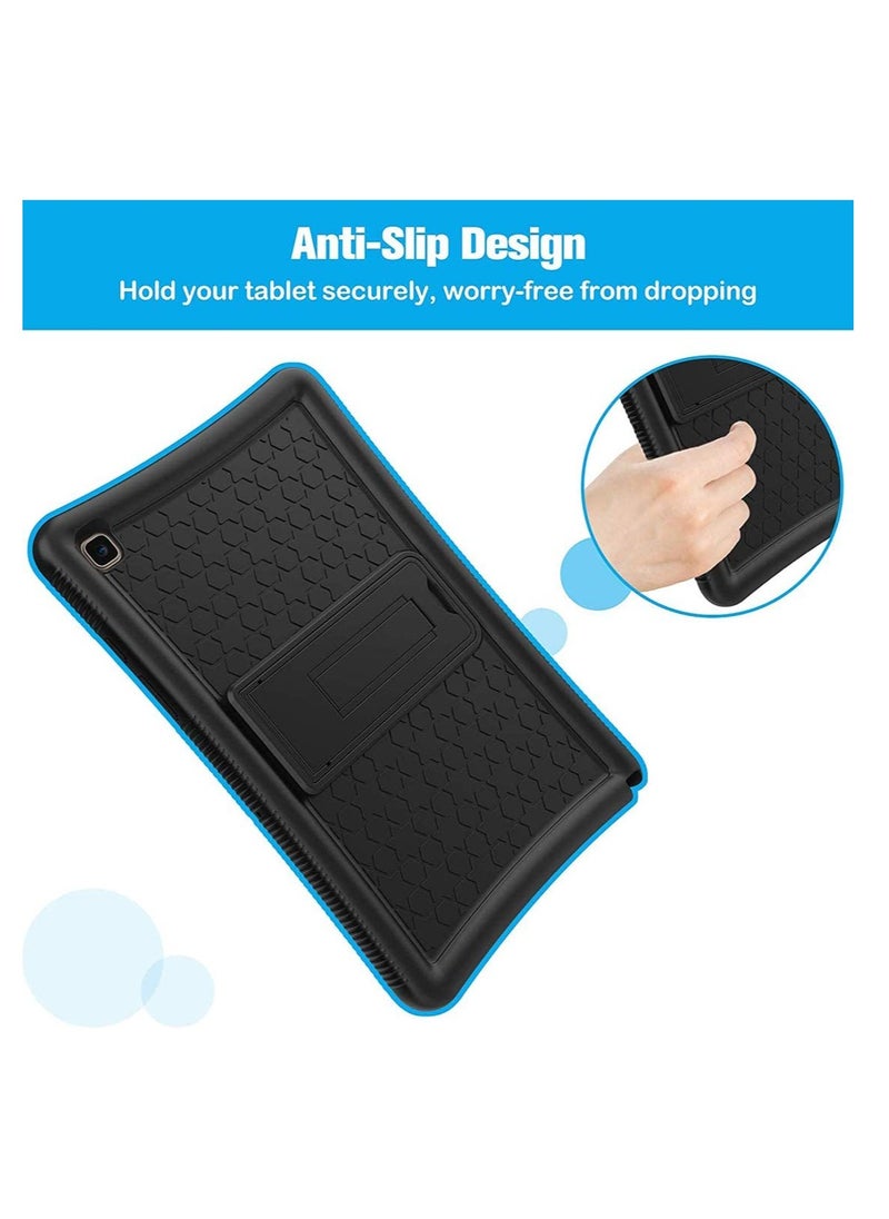 SYOSI - Tablet Case Kids Case SM T500 T505 T507 Shockproof Soft Silicone Case Lightweight Anti Slip Friendly Case with Kickstand for 10.4 Inch for Galaxy Tab A7 Tablet 2020   Black - Image 1