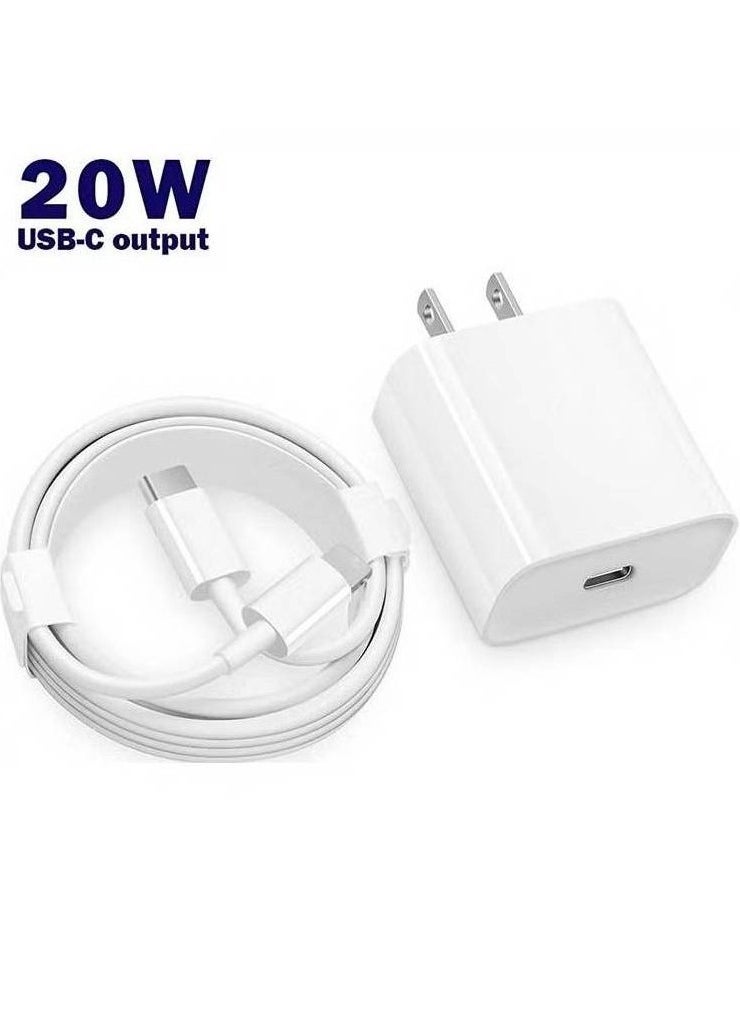 GENNEXT - 20W Type C Charging Block USB C Fast Charger Box with Cable 3FT USB C to Type C For Apple iPhone - Image 1
