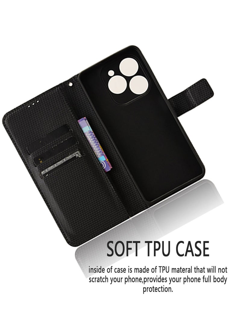 X-level Case Cover for Tecno Spark 20 Pro 4G/KJ6 With Full Body Camera Len Protector PU Leather Wallet Card Holder Shockproof Protective Back Cover With Release Hand Phone Daily Video Kickstand  - Image 5