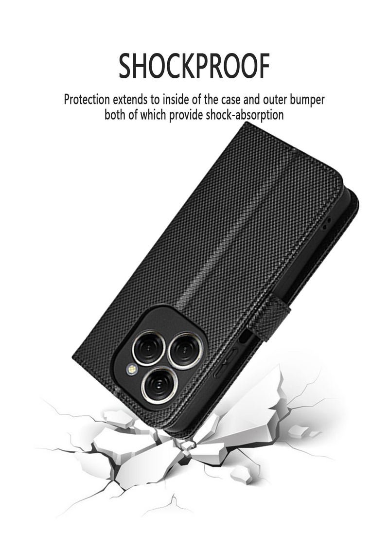 X-level Case Cover for Tecno Spark 20 Pro 4G/KJ6 With Full Body Camera Len Protector PU Leather Wallet Card Holder Shockproof Protective Back Cover With Release Hand Phone Daily Video Kickstand  - Image 4