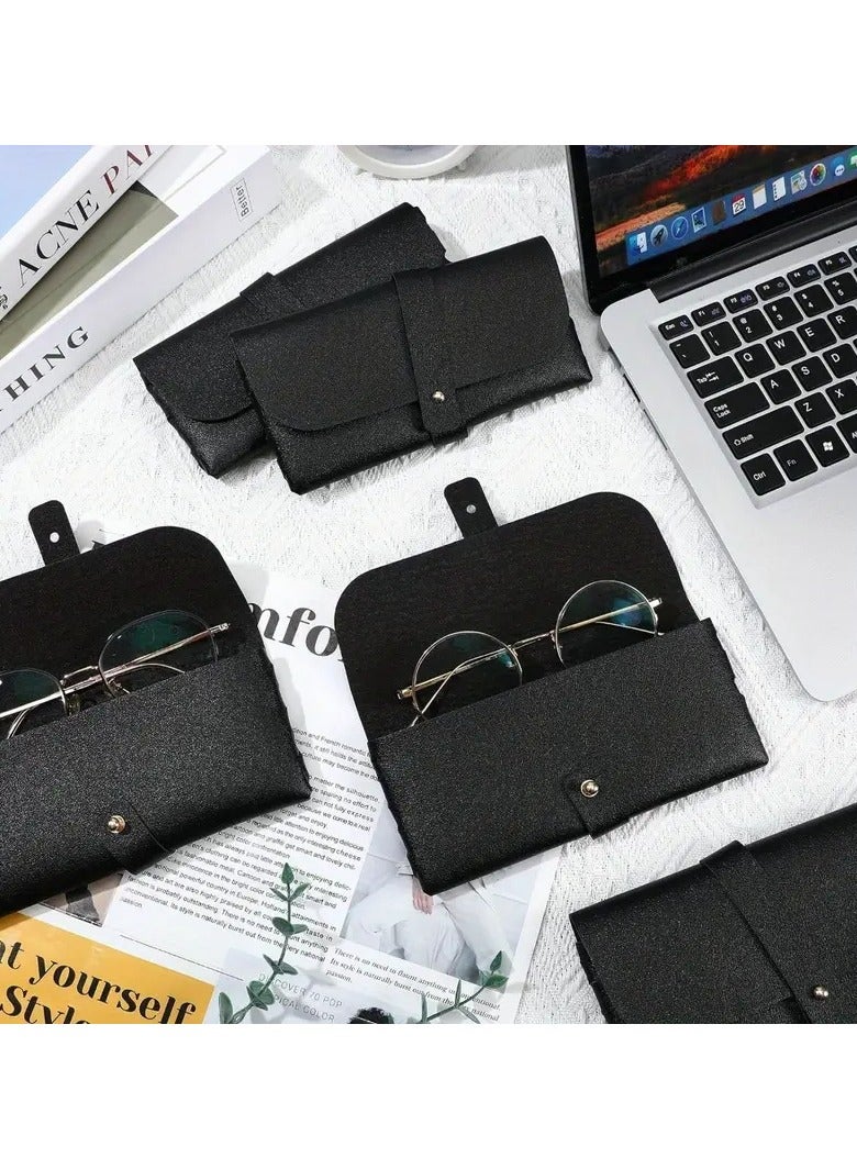 Generic 1 Pack Soft Glasses Case with Studded Design: Portable PU Leather Glasses Bag for Travel and Reading - Waterproof and Durable  - Image 5