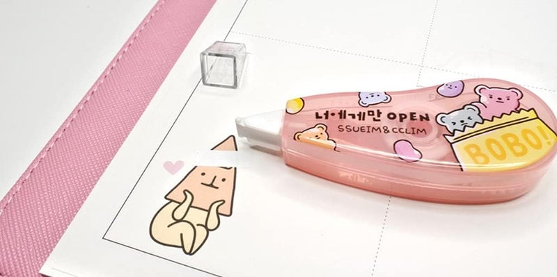 SSNCC Convenience Store Food School White Out Correction Tape 1PC (2 Designs Available) (Pink) - Image 3