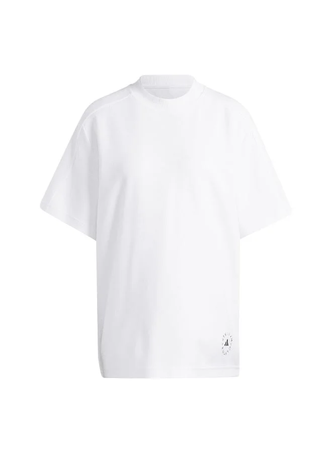 Adidas Asmc Logo Tee White Training T-Shirts For Women 2Xs