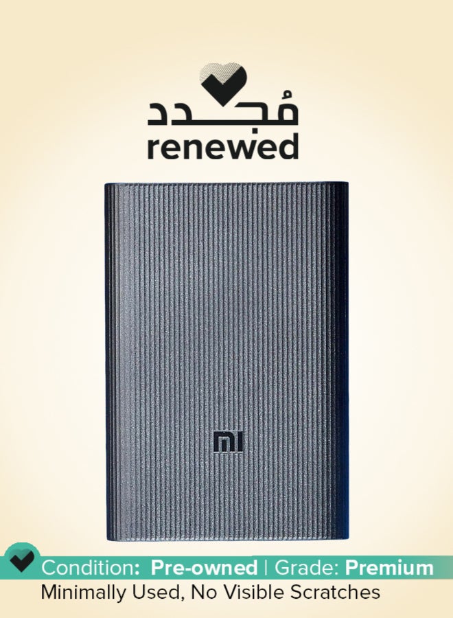 Xiaomi Renewed - MI 10000mAh Pocket Pro Power Bank Black - Image 1