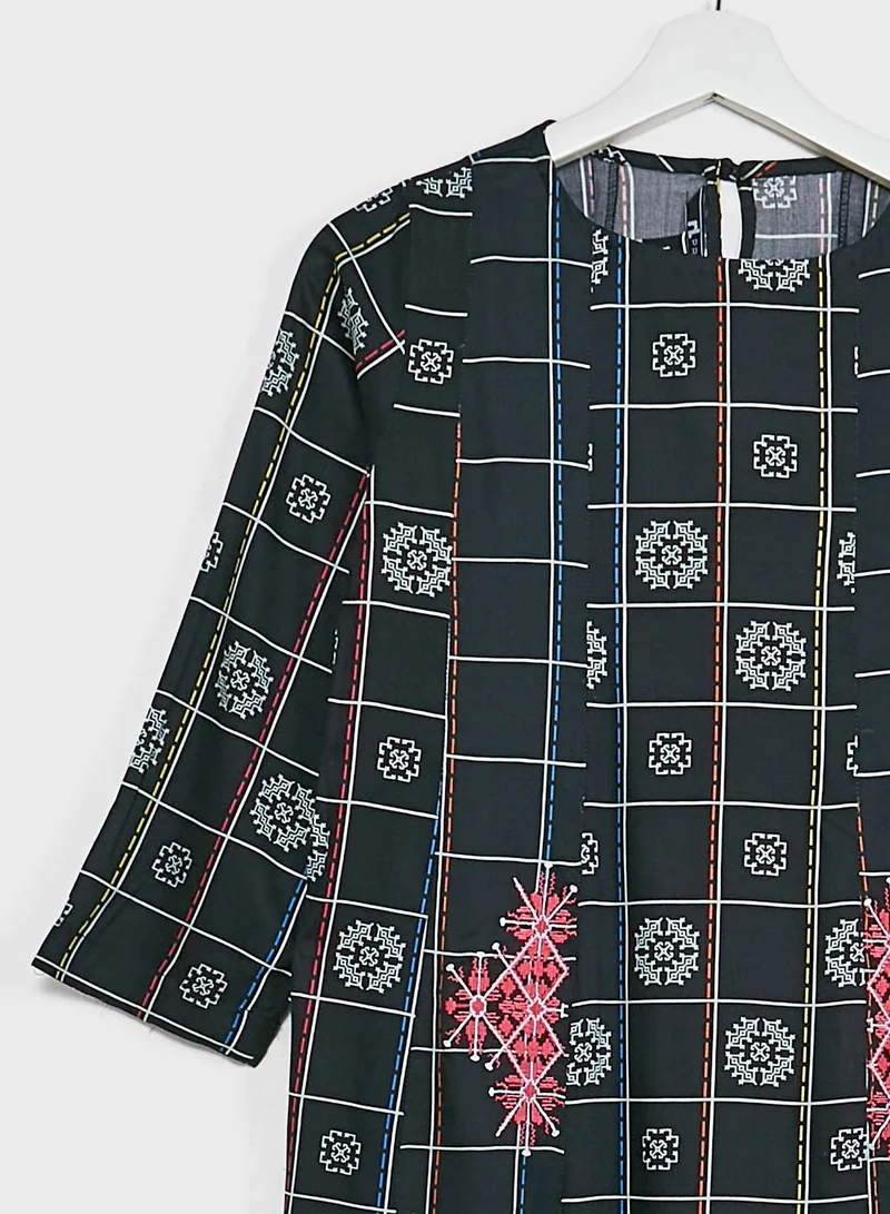 Nishat Linen Kids Printed Jalabiya