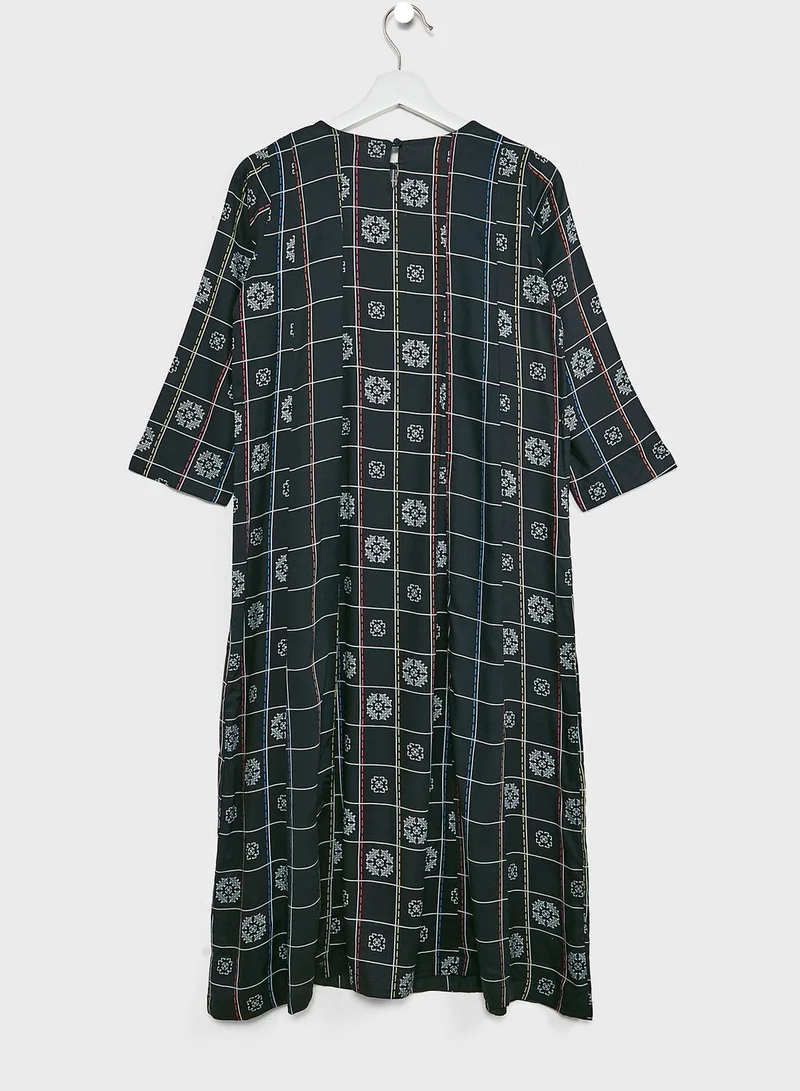 Nishat Linen Kids Printed Jalabiya