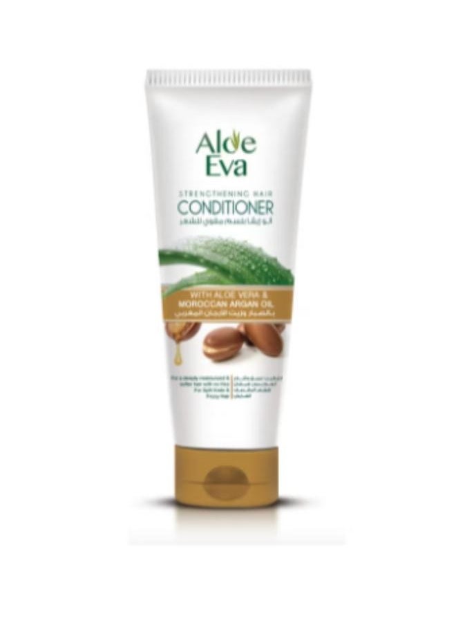 Aloe Eva - Hair strengthening mask with aloe vera 250 grams+hair strengthening conditioner with aloe vera and Moroccan argan oil white 230 ml - Image 1