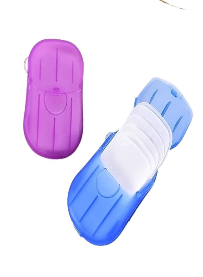 JUDEE Paper Soap Strips Box Mini Portable Travel Soap Paper Sheets Disposable Hand Washing Bath Scented Paper Soap for Outdoor, Camping Hiking (Pack Of 2) - Image 1