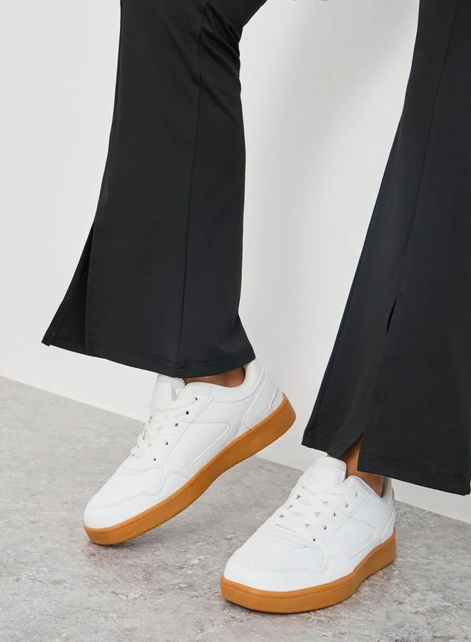 Styli Styli Contrast Sole Lace Up Sneakers