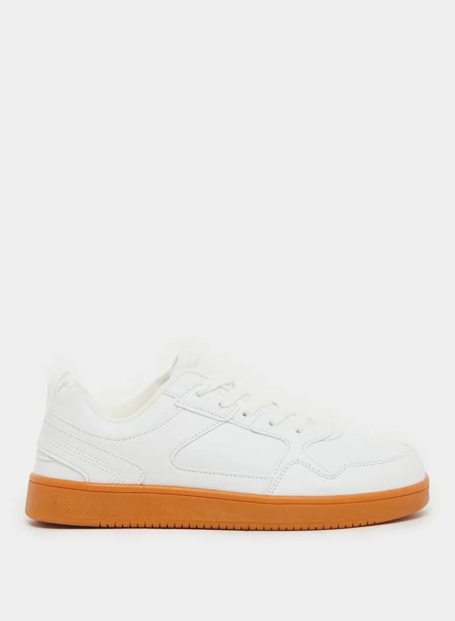 Styli Styli Contrast Sole Lace Up Sneakers