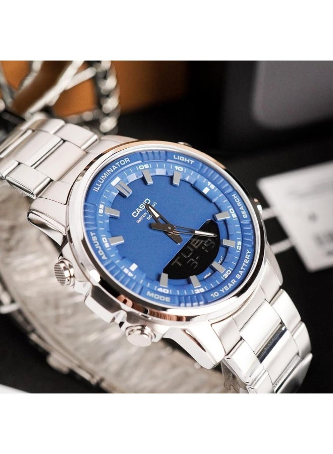 CASIO ساعة كاسيو AMW-880D-2A1VDF للنساء، زرقاء - Image 2