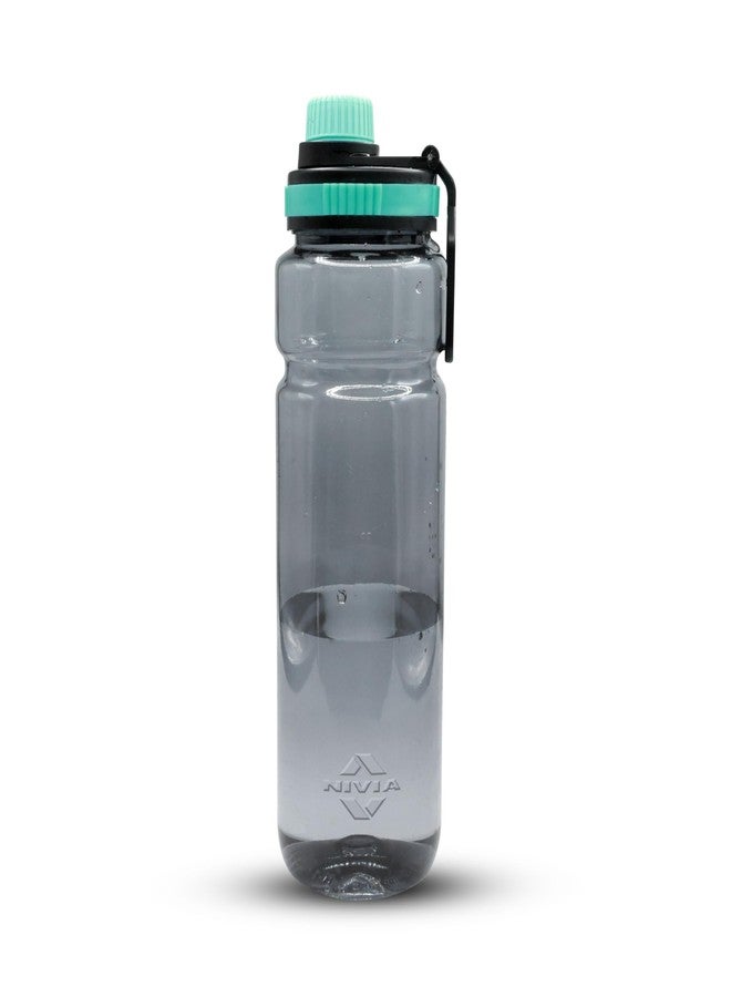 Nivia Warrior Wade Water Bottle, BPA Free, Leak Proof, Easy Grip, Easy-to-Clean, Odour-Free Bottle, for Sports & Travel, Durable & Reusable - 800ML, Teal Blue - Image 1