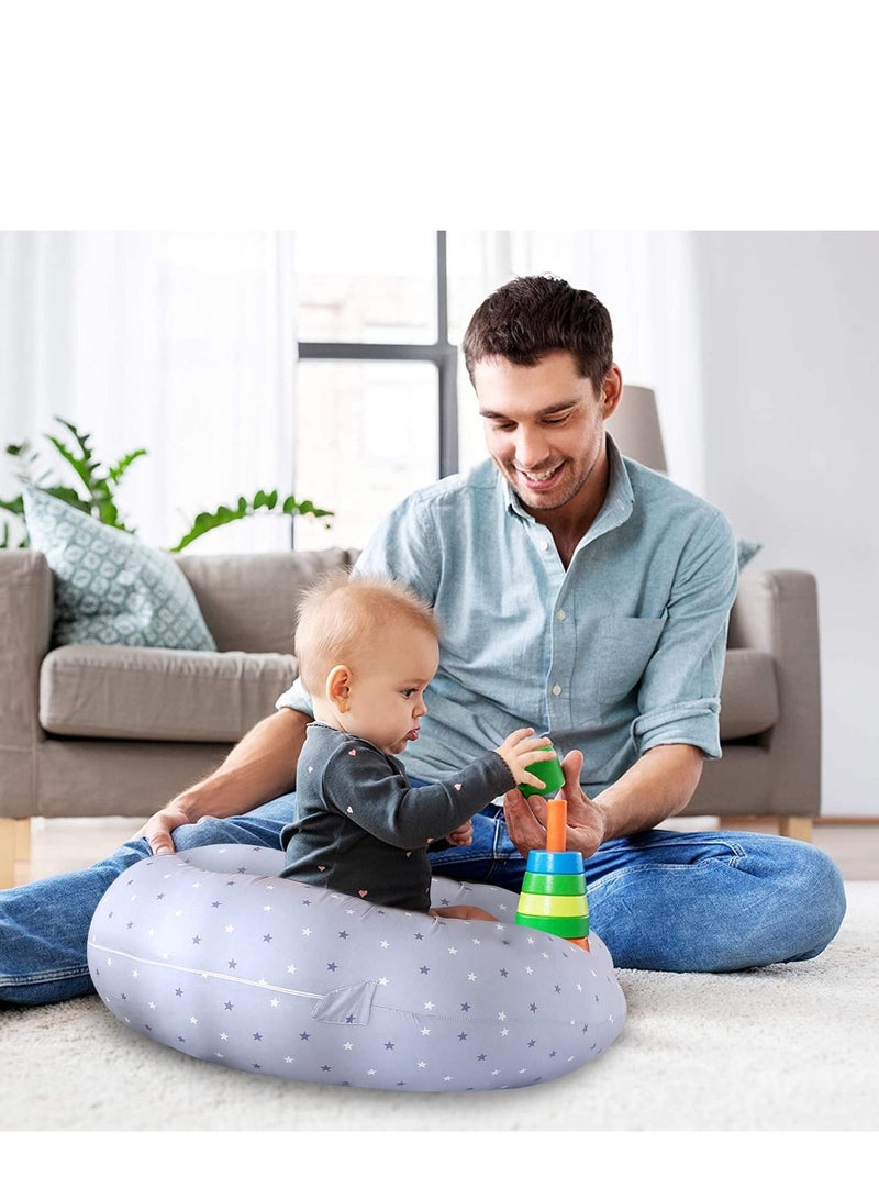 XiuWoo Pregnancy Pillow Multi-Functional Maternity Body Pillow for Sleeping Cute and Comfy Baby Nursing Pillow for Baby Bottle Feeding and Body Support - Image 4