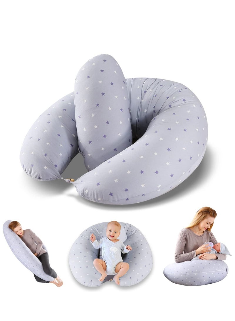 XiuWoo Pregnancy Pillow Multi-Functional Maternity Body Pillow for Sleeping Cute and Comfy Baby Nursing Pillow for Baby Bottle Feeding and Body Support - Image 1
