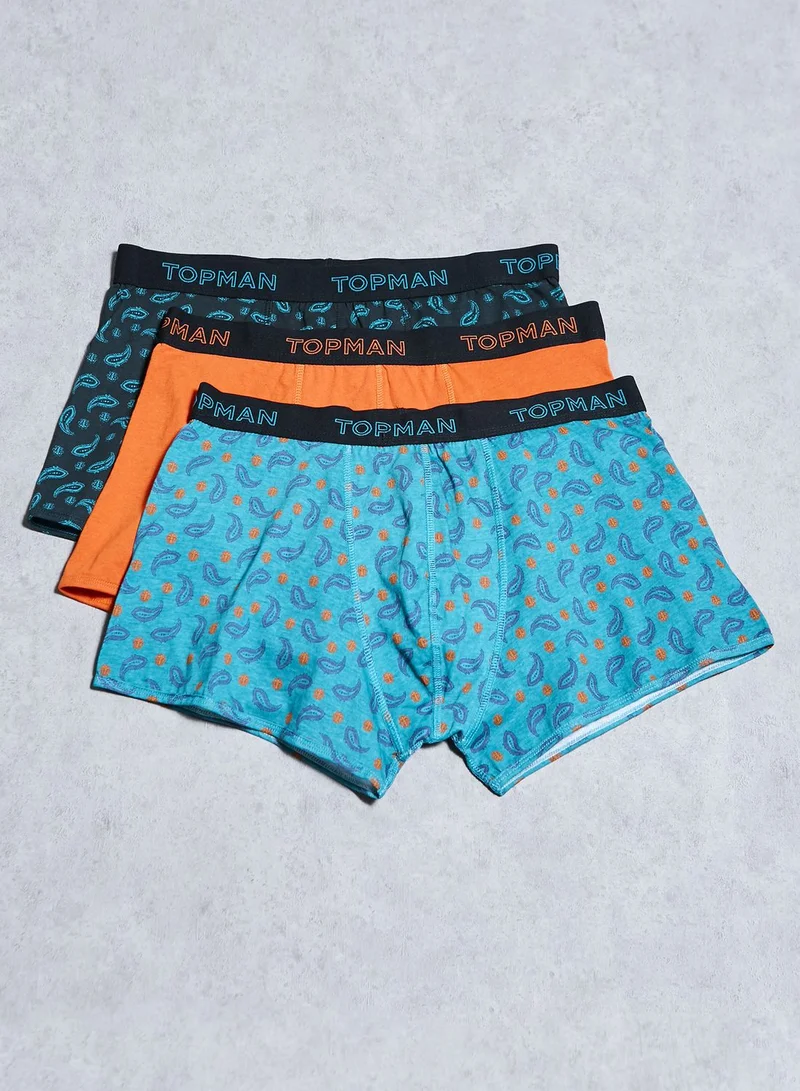 TOPMAN 3 Pack Paisley Boxers