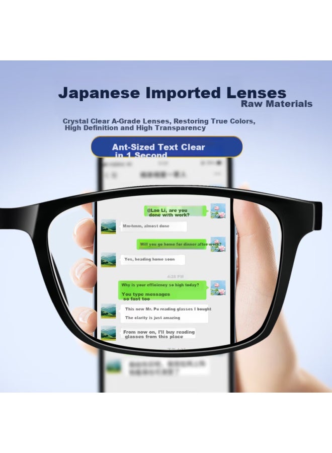 Wujiang Reading Gl, Sold By Jd, For Men And Women, Imported From Japan, Anti-blue Light Reading Gl, Genuine Product, 400 Degrees, For Ages 75 And Above