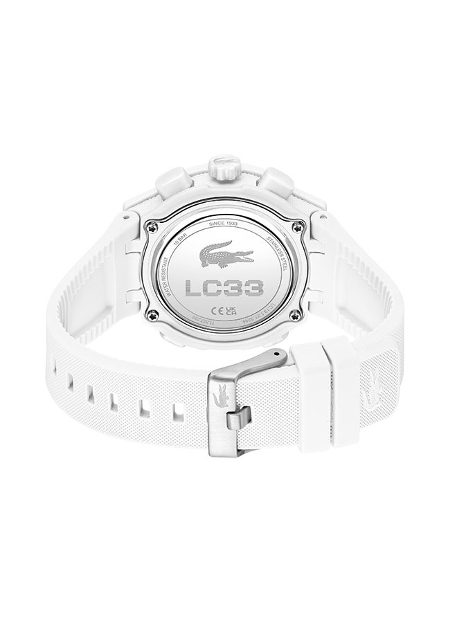 LACOSTE ساعة لاغوست الدائرية التناظرية للنساء بعلبة ذهبية وردية - 2001430 - Image 4
