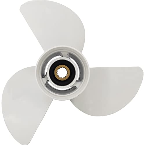 DLNIG 13 5/8x13-K Boat Moto Aluminum Propeller - for Yamaha Outboard Engines 50HP 60HP 70HP 80HP 90HP 100HP 110HP 120HP 130HP Replace 6E5-45949-00-EL,15 Spline Tooth - Aluminum Outboard Propeller - Image 2