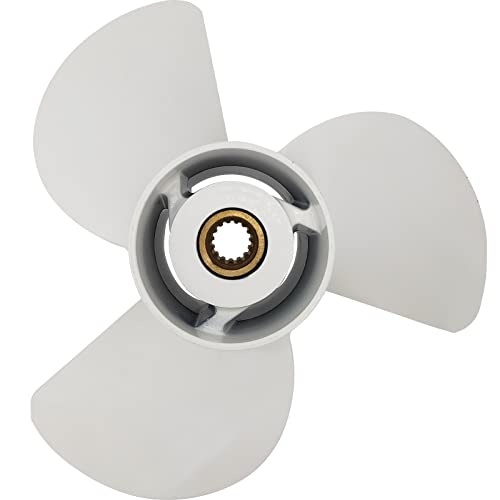DLNIG 13 5/8x13-K Boat Moto Aluminum Propeller - for Yamaha Outboard Engines 50HP 60HP 70HP 80HP 90HP 100HP 110HP 120HP 130HP Replace 6E5-45949-00-EL,15 Spline Tooth - Aluminum Outboard Propeller - Image 3