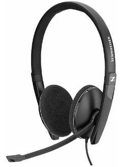 Sennheiser PC 3.2 Chat - Lightweight Stereo Headset With Adjustable Noise-Cancelling Microphone - for Internet Telephony and E-Learners - PC Connectivity- Great for Gaming, Work, & Study,Black