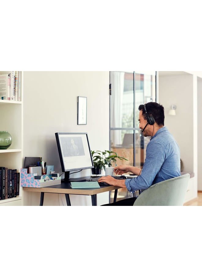EPOS - Sennheiser PC 3.2 Chat - Lightweight Stereo Headset With Adjustable Noise-Cancelling Microphone - for Internet Telephony and E-Learners - PC Connectivity- Great for Gaming, Work, & Study,Black - Image 1