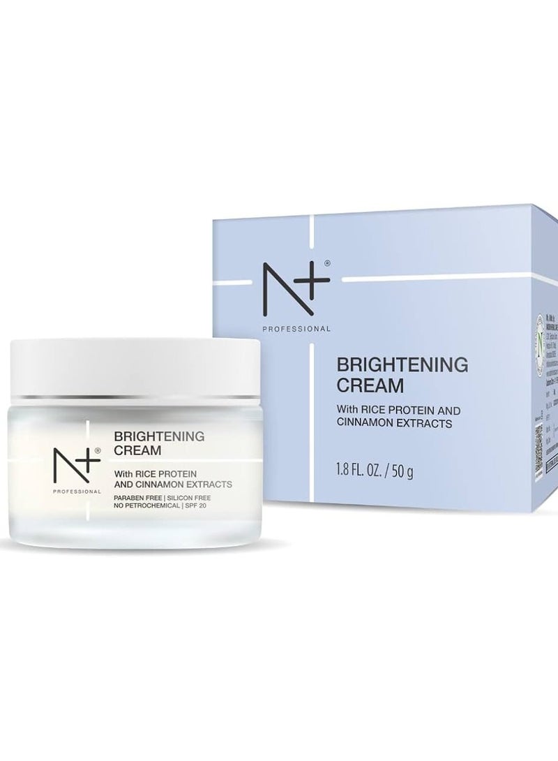 N+ Professional Brightening Cream, With Rice Protein and Cinnamon Extracts 50GM - Image 1