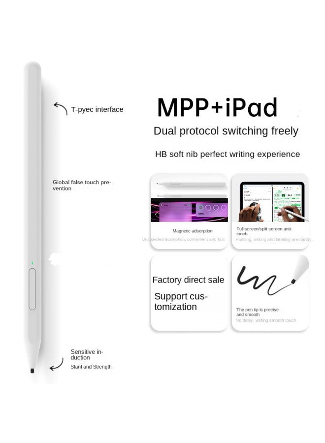 UOGIC Dual-protocol Stylus Compatible With Microsoft Surface And Ipad Tablets Anti-mistouch Dual-use Handwriting Pen - Image 1