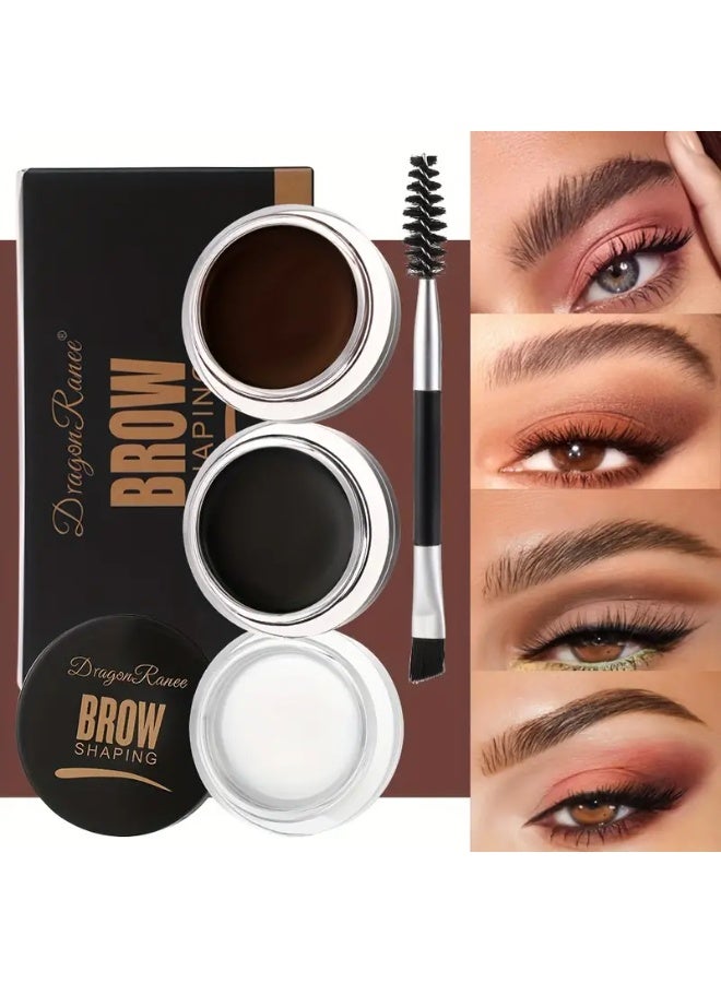 Dragon Ranee DragonRanee Brow Shaping Eyebrow Setting Gel - Long-Wearing, Waterproof, Sweat-Resistant Eyebrow Color Cream for All Skin Types, Natural Look, Easy Application, Non-Fading Eyebrow Gel - Image 3