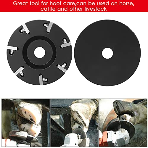 VISLONE Livestock Hoof Trimming Disc Plate Hoof Trimming Discs Hoof Grinding Discs Claws Hoof Care Tool with 7 Blades - Image 5