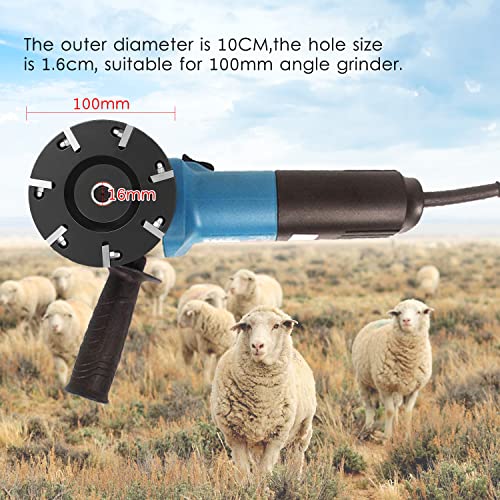 VISLONE Livestock Hoof Trimming Disc Plate Hoof Trimming Discs Hoof Grinding Discs Claws Hoof Care Tool with 7 Blades - Image 3
