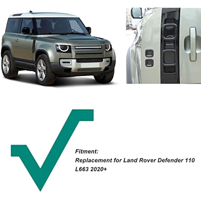 Keenso Car Tail Light Cover Abs Car Exterior Taillight Cover For Defender 110 L663 2020 And Up - Image 5