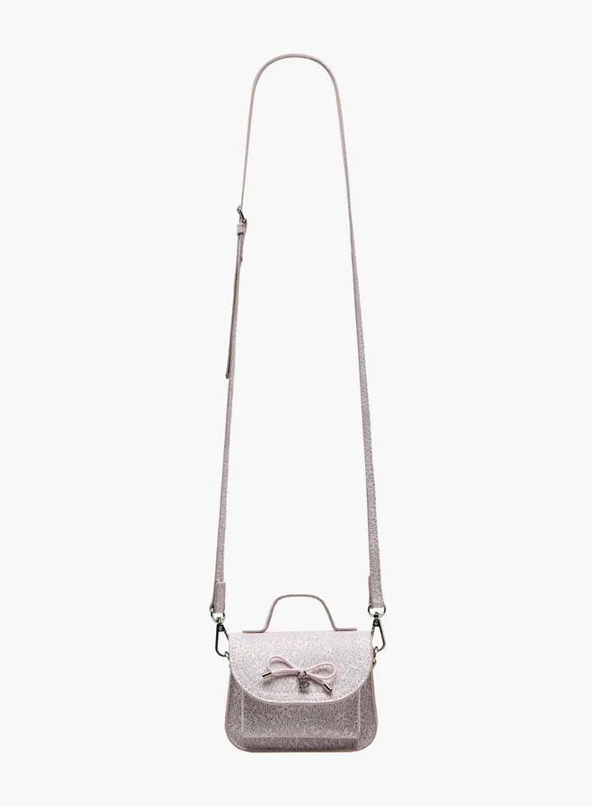 Flora Bella By Shoexpress Flora Bella Bow Accent Crossbody Bag with Detachable Strap Ramadan Collection
