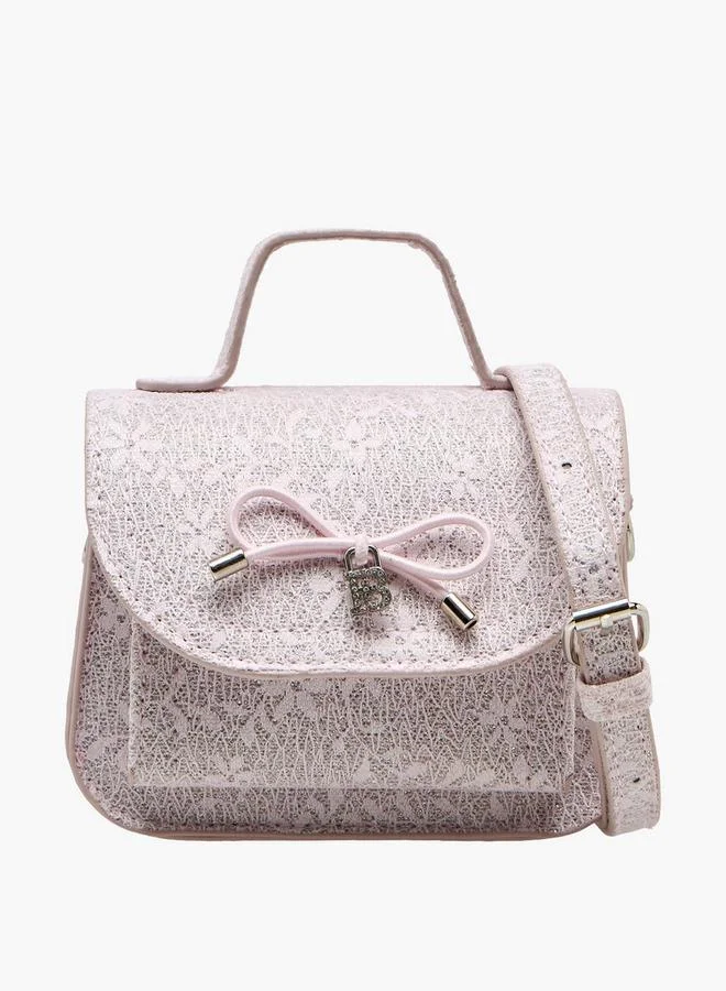 Flora Bella By Shoexpress Flora Bella Bow Accent Crossbody Bag with Detachable Strap Ramadan Collection