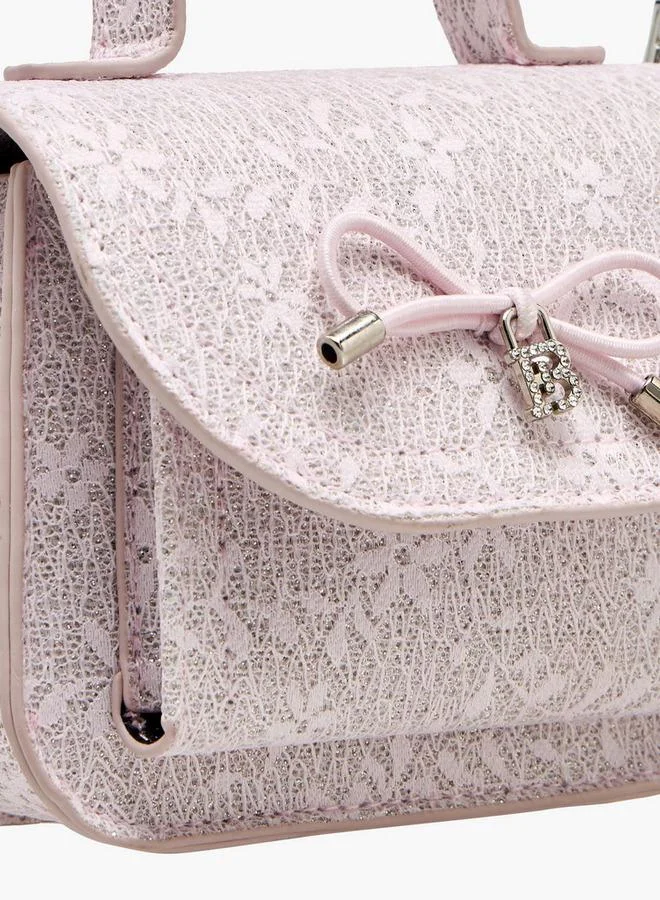 Flora Bella By Shoexpress Flora Bella Bow Accent Crossbody Bag with Detachable Strap Ramadan Collection