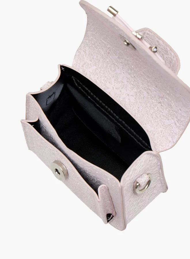 Flora Bella By Shoexpress Flora Bella Bow Accent Crossbody Bag with Detachable Strap Ramadan Collection