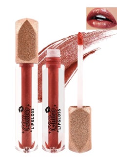 Matte Glitter Liquid Lipstick Lip Gloss 1Pcs Long Lasting Waterproof Diamond Shimmer Red Pink Sparkly Glossy Metallic High Pigment NonStick Cup Tint Lip Stain Christmas Makeup Gift for Women06