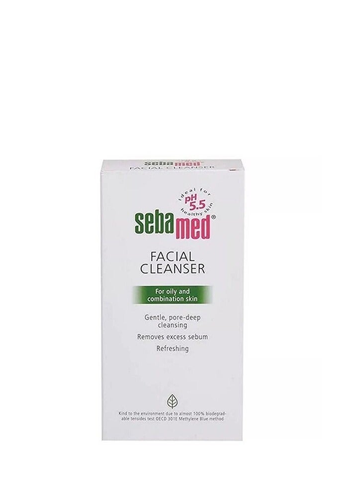 سيباميد منظف ​​لطيف للوجه للمسام العميقة يزيل الدهون الزائدة ومنعش للبشرة الدهنية والمختلطة 150 مل