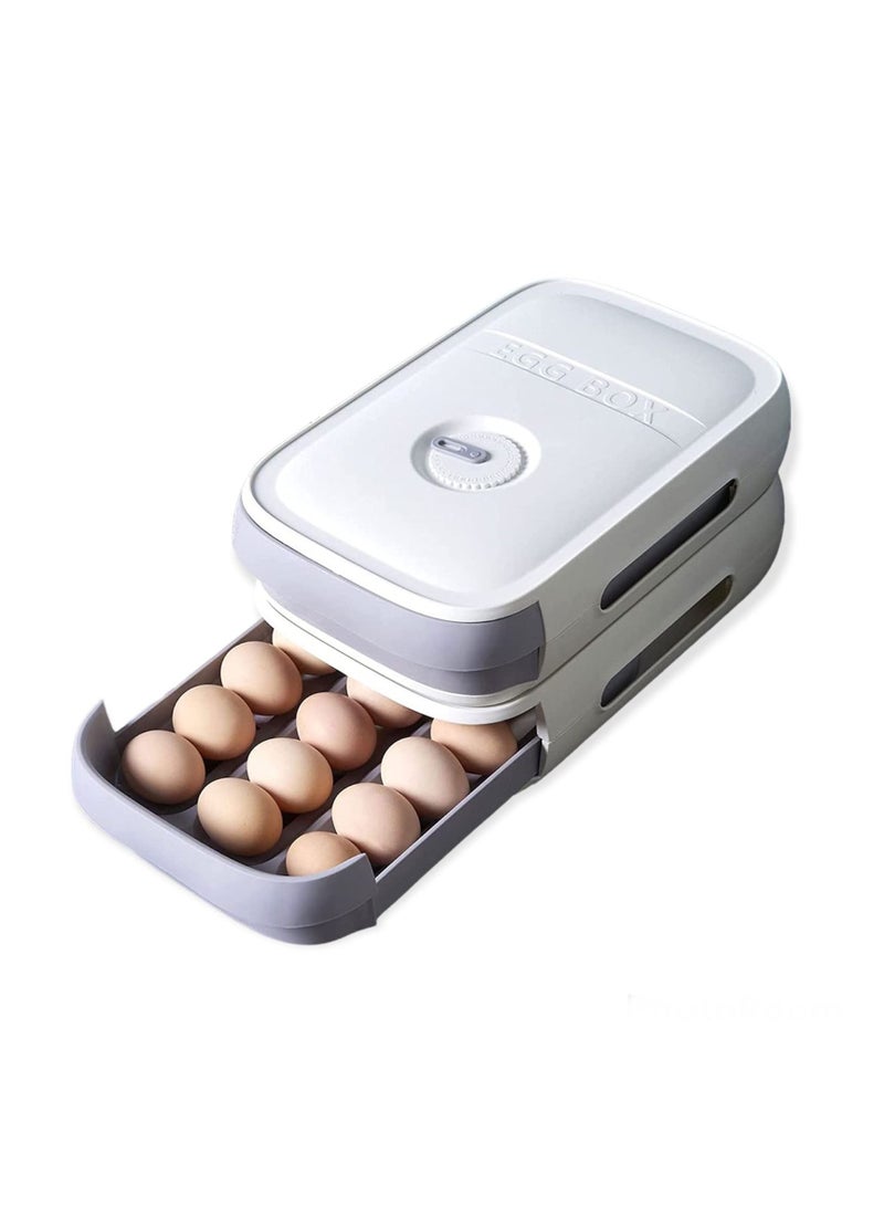 CLICKMART Egg Storage Box for Refrigerator White - Image 5